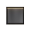 Hotbath &MORE Inbouwbox of inbouwnis - 30x30x10 - frameless + LED - PVD - geborsteld zwart SW1246560