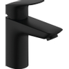 Hansgrohe Logis 1 greeps wastafelkraan - 100 met metalen afvoerplug - mat zwart SW918440