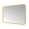 Hotbath &MORE Spiegel - 120x80cm - direct en indirect LED - color changing - spiegelverwarming - met afstandsbediening - PVD - geborsteld gunmetal antraciet SW1246065