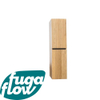 FugaFlow Eccelente Arredo armoire colonne 160cm 2 portes sans poignée bois caramel SW1123638