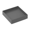 Hansgrohe Xuniva opzetwaskom - 40x40x12cm - vierkant - slate matt (grijs) SW1413500