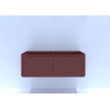 H&R badmeubelen Juice Meuble sous vasque - 120x45x40cm - angles arrondis - 2 tiroirs - poignée intégrée - terra mat SW867575