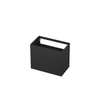 INK Meuble sous-lavabo - 80x45x65cm - 2 tiroirs - push to open - avec façades rapportées droites - laqué MDF - Anthracite mat SW352517
