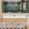 MONDIAZ LUSH 150cm badmeubel washed oak 1 lade wastafel cloud dubbel zonder kraangat SW409394 MONDIAZ LUSH 150cm badmeubel washed oak 1 lade wastafel cloud dubbel zonder kraangat SW409394