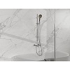 FugaFlow Eccelente Sobrado Mitigeur baignoire - avec barre curseur - douchette ronde - flexible en métal - Chrome SW1123973