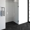Saniclass Create douchedeur 130x200cm 2-delig profielloos met antikalk en 8mm veiligheidsglas chroom glans SW223773 Saniclass Create douchedeur 130x200cm 2-delig profielloos met antikalk en 8mm veiligheidsglas chroom glans SW223773