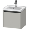 Duravit Ketho 2 meuble sous-lavabo avec 1 tiroir 48.4x37.5x44cm avec poignée gris béton anthracite mat SW771783