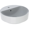 Geberit VARIFORM opzetwastafel - 45x45cm - met 1 kraangat - met overloop - glans wit SW422019