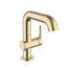 Crosswater 3ONE6 Lever Wastafelmengkraan - 18.5cm - opbouw - gecoat messing geborsteld (goud) SW928046