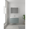 Bruynzeel Box badmeubelset 90x45cm 1 kraangat 1 wasbak 2 lades met spiegelkast met softclose composite fjord groen SW383939 Bruynzeel Box badmeubelset 90x45cm 1 kraangat 1 wasbak 2 lades met spiegelkast met softclose composite fjord groen SW383939
