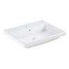 Grohe Cube keramiek lavabo - 60.5x49x14.6cm - rectangulaire - encastré - blanc SW205855