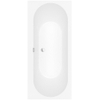 Villeroy & Boch Oberon 2.0 baignoire duo en matériau de synthèse Quaryl rectangulaire 170x75x47cm - incl. pieds et combinaison vidage/trop-plein blanc mat SW453775