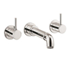 Crosswater MPRO INDUSTRIAL Baduitloop - 17.5cm - met 2 stopkranen - inbouw - hoogglans chroom SW491628