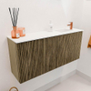Mondiaz JOYA 90cm toiletmeubel - kleur Dusk - Wastafel FAYE positie Rechts 1 kraangat kleur Talc. SW1421669