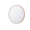 INK SP24 Miroir - 100x4x100cm - LED en bas et en haut à couleur changeante - dimmable - Chauffage de miroir - rond - dans un cadre en acier - aluminium cuivre brossé SW798437