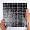 The Mosaic Factory Amsterdam carrelage mosaïque 32.2x32.2cm pour mur et sol intérieur et extérieur carré verre noir / or Mix SW62129