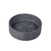 Ideavit Ora Vasque 39x12cm ronde concrete béton gris foncé SW416489