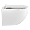 BRAUER Tornado WC suspendu - incl. abattant avec fixations en six couleurs disponibles - Céramique - Blanc SW1443566
