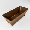 Mondiaz Lundy Baignoire sur pieds 170x75cm Couleur Rust mat Couleur intérieure Marron SW491596 Mondiaz Lundy Baignoire sur pieds 170x75cm Couleur Rust mat Couleur intérieure Marron SW491596
