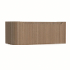 H&R Badmeubelen Juice Wastafelonderkast - 100x45x40cm - linkerhoek afgerond - 3D-front - 1 lade - geïntegreerde greep - charleston SW1259784