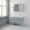 Bruynzeel Roma badmeubelset 120x60.5x46cm met softclose inclusief spiegelkast fjord groen SW384850 Bruynzeel Roma badmeubelset 120x60.5x46cm met softclose inclusief spiegelkast fjord groen SW384850