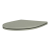 QeramiQ Elan abattant WC - 33.9x47.4cm - forme D - fin - softclose - déclipsable - vert mat SW1467747