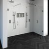 Saniclass Create profielloze nis cabine XL 236.9x200cm met stabilisatiestangen RVS geborsteld SW486637 Saniclass Create profielloze nis cabine XL 236.9x200cm met stabilisatiestangen RVS geborsteld SW486637