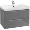Villeroy & Boch Subway 2.0 wastafelonderbouw 78,7x44,9x52cm met 2 laden voor meubelwastafel 7175 80cm grey 1024281 Villeroy & Boch Subway 2.0 wastafelonderbouw 78,7x44,9x52cm met 2 laden voor meubelwastafel 7175 80cm grey 1024281