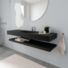 MONDIAZ ALAN 150cm badmeubel solid surface planchet urban Vrijhangende wastafel cloud midden 1 kraangat kleur urban SW408866 MONDIAZ ALAN 150cm badmeubel solid surface planchet urban Vrijhangende wastafel cloud midden 1 kraangat kleur urban SW408866
