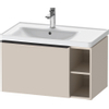 Duravit D-Neo wastafelonderkast 78.4x44x45.2cm 1 lade met softclose Taupe Mat SW640698