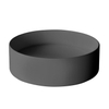 Xenz Coco vasque à poser - 40x40x12cm - ronde - céramique - noir mat SW379498