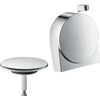 Hansgrohe Exafill S élément de finition S - garniture de remplissage de baignoire, trop-plein et vidage - chrome 0450284