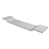 Crosstone by Arcqua Solid Surface passerelle de baignoire 90x20cm mat blanc SW486538