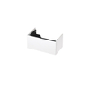 INK Wastafelonderkast - 80x45x37.6cm - 1 lade - push to open - met recht opdekfront - MDF lak - Hoogglans wit SW439403
