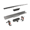 Easy Drain Compact Clean 30 Caniveau de douche - montage mural - dryphon - 90cm - inox brossé SW452879