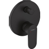 Hansgrohe Vernis Ensemble de finition mitigeur baignoire encastré avec levier mat noir SW651674