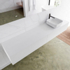 MONDIAZ LAGOM 200cm badmeubel solid surface talc 2 lades Wastafel BINX opzetkom rechts 1 kraangat SW409175 MONDIAZ LAGOM 200cm badmeubel solid surface talc 2 lades Wastafel BINX opzetkom rechts 1 kraangat SW409175