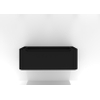 H&R Badmeubelen Juice Wastafelonderkast - 120x45x40cm - ronde hoeken - 1 lade - zwart mat SW867548