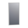 Miroir BRAUER Onyx - 40x80cm - rectangulaire - cadre en aluminium brossé SW353738