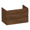 BRAUER Joy Wavy meuble sous-lavabo 80 2 tiroirs softclose - sans poignée - 1 évidement pour siphon - Forest Cacao SW1201373