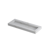 Ink Pitch wastafel - 120x45x9cm - zonder kraangat - mat calacatta (wit) SW693392