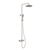 MAY Algemeen Ensemble de douche de tête apparente avec thermostat incl. douchette à main 3 jets et douche de tête Ø 25cm Nickel brossé PVD SW1224658