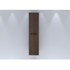 H&R badmeubelen Juice Hoge Kast - 40x35x170cm - met ronde hoeken - 2 deuren - linksdraaiend - dark oak SW875797