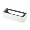 INK Concept R Meuble sous-lavabo - 120x45x35cm - 1 tiroir - poignées en applique - fraisées - coins arrondis - MDF laqué - blanc mat SW1405651