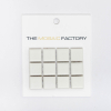 ÉCHANTILLON The Mosaic Factory Barcelona carreau de mosaïque 2.3x2.3x0.6cm carreau mural et de sol pour intérieur et extérieur carré porcelaine blanc mat SW861988