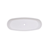 FugaFlow Eccelente Pietra Vasque - 95x36x14 cm - solid surface - blanc mat SW1587833