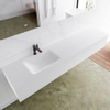 MONDIAZ LAGOM 200cm badmeubel solid surface talc 2 lades Wastafel cloud links 1 kraangat SW409051 MONDIAZ LAGOM 200cm badmeubel solid surface talc 2 lades Wastafel cloud links 1 kraangat SW409051