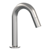BRAUER Stripe Robinet de lavabo - apparent - bec courbé - couleur inox brossé PVD SW1435085