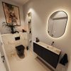 MONDIAZ TURE-DLUX Meuble toilette - 100cm - Urban - EDEN - vasque Frappe - position droite - sans trou de robinet SW1102624
