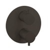 Crosswater MPRO Boîte Croisée Industrielle - pièce encastrée - avec pièce de finition - 2 fonctions - noir mat SW1224168